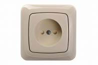 IKL16-114-01 A/S Socket outlet, 16A, flush mount.with spreader claws,w/f