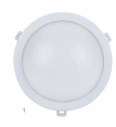 90 LED CEILING LAMP 12W 780Lm IP54, round,Ø 190x85mm, white