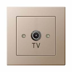 ITVL-1-01 E/Ch  Flush mount.TV socket with "F" type connection, w/f