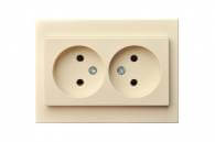 IKL16-109 E/S Flush mounting socket outlet, double, 16A