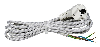 Connection cable for iron 2m 3x0,75 6A 1300W