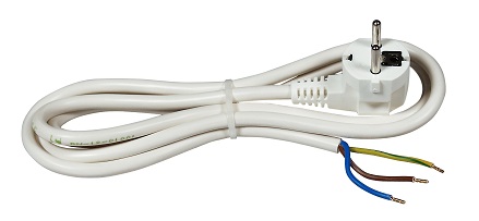 Connection cable 3m 3x2,5 16A 3500W white