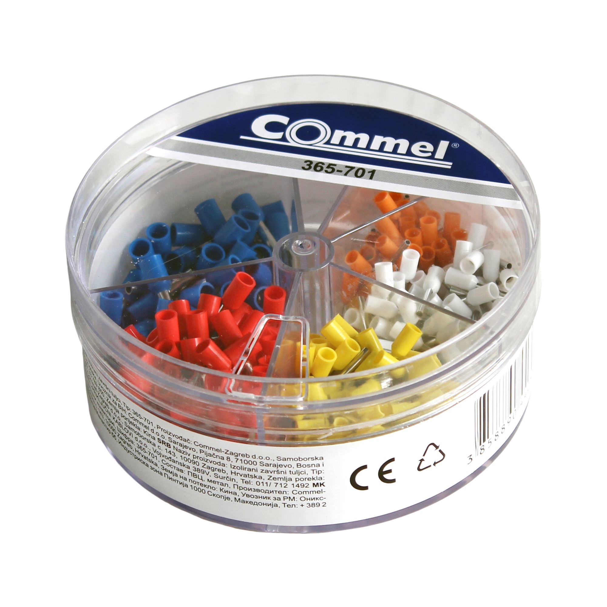 Insulated cord end terminals, 400pcs