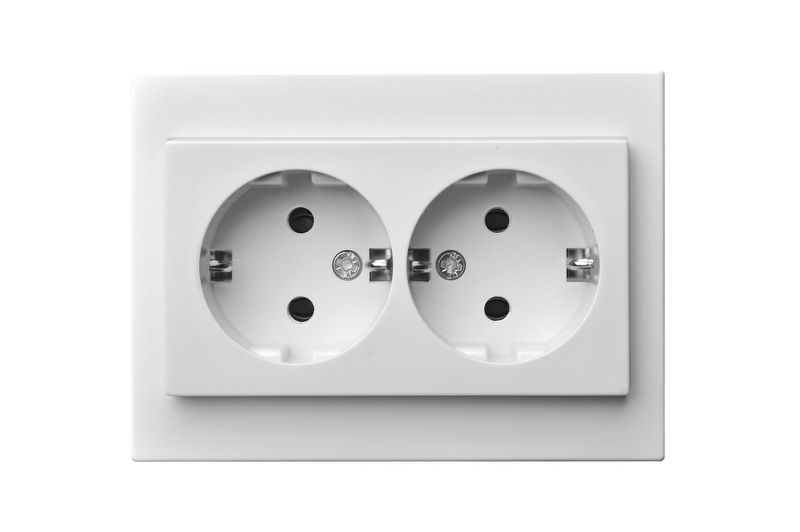 IKL16-005 E/B  Flush mount.SCHUKO socket outlet, double, 16A