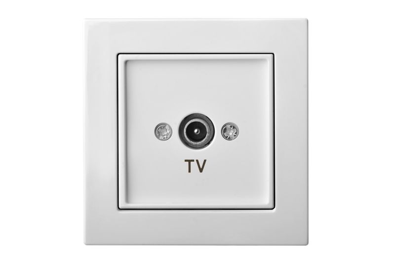 IAL-1-01 E/B Flush mount.TV socket,  ending, w/f
