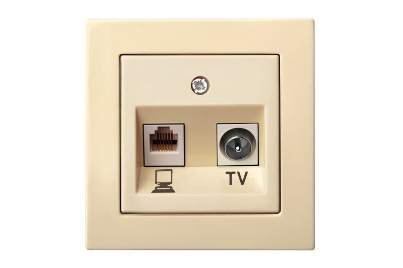 ITVKL-1-01 E/S  Flush.mount.TV and computer (RJ45 cat.6) socket, w/f