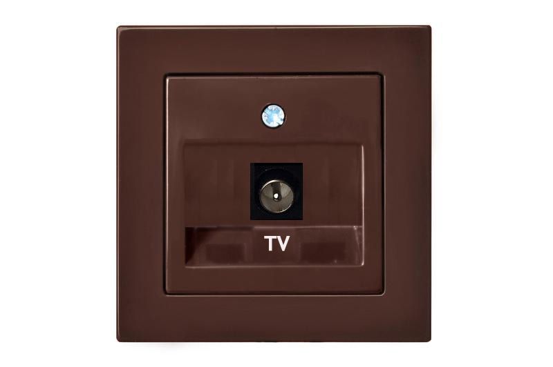 ITVL-1-01 E/R TV socket with "F" type connection, without frame