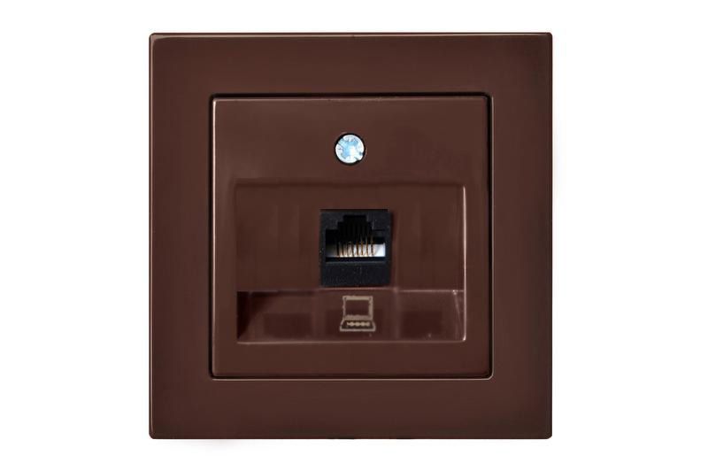 IKL-001-01 E/R Computer socket RJ45, 6cat. connection, without frame
