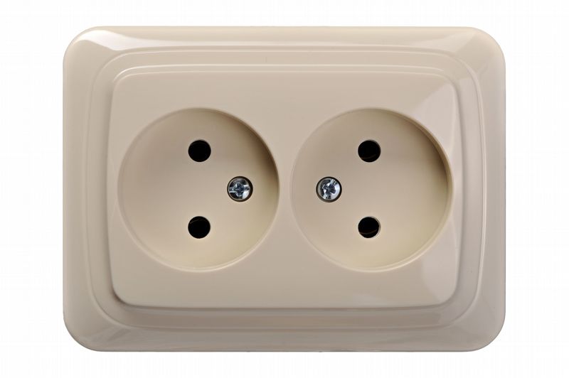 IKL16-109 A/S Flush mounting socket outlet, double, 16A
