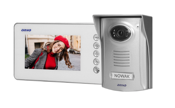 Single family videodoorphone AMMO 4,3", ultra-flat LCD monitor 4,3˝, smooth adjustment of monitor parameters, plastic camera