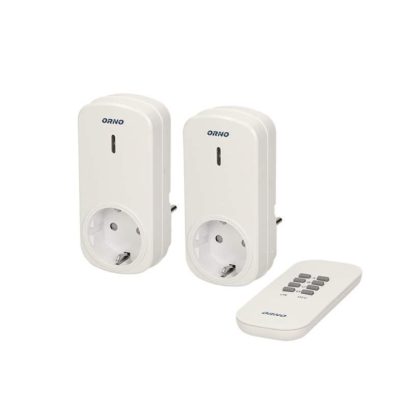 Set of wireless sockets with remote control, 2+1