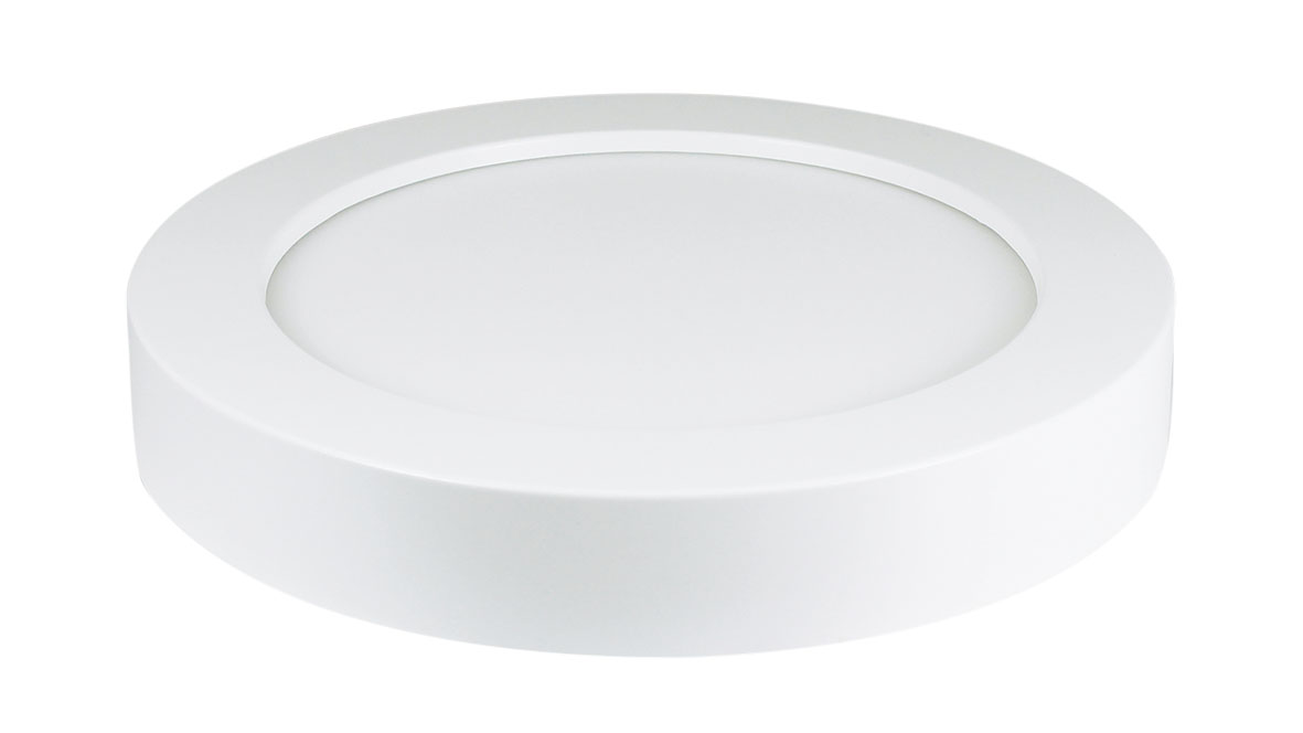 LED панель 12 W, круглая, надштукатурная, 4000 K,780 lm, Ra> 80, 20.000 h, диаметр: 177 mm, 165-265 V~ 50-60 Hz