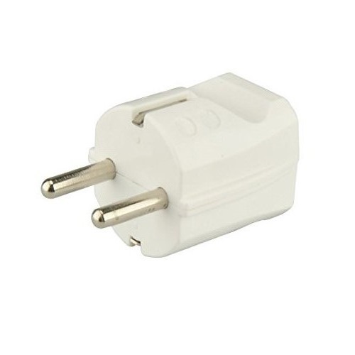 16A Plug with ground white