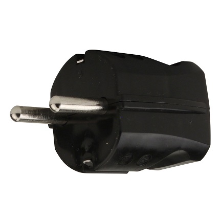 16A Plug with ground black