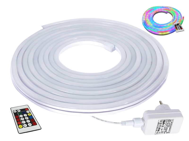 LED flex Neon 5m RGB with driver and remote control 