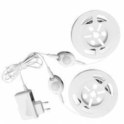 LED DUBULTA  LENTE komplekts  2x1,2m ar sensoru IP20 WW 4W 2x180Lm