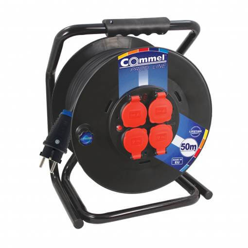 Удлинитель на катушке 50м 3x2,5 PVC 16A 3500W IP44