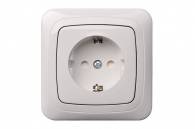 IKL16-014  A/B Flush mount SCHUKO socket outlet with spreader claws,16A with fr.