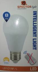 LED Bulb A60 E 8W (light flux and light color adjustment with remote control)