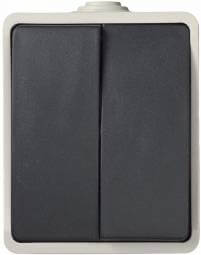 Pārslēdzis virsapmetuma IP44, 250V, 10A peleka