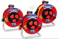 Cable reel - metal 280 mm, monophase, 16 A 250 V ~ 3500 W IP44 H05RR-F 3G1,5 / 50 m