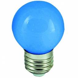 Led bulb E27 1W 230V blue