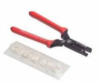 Wire end sleeve pliers, with wire end sleeve assortment from 0.5 mm² to 2.5 mm²