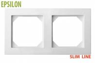 K14-145-02 E/B 2-gang frame Epsilon SlimLine
