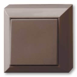 Change-over single switch surface-mounted, brown