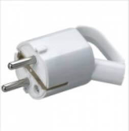CT12 Plug with ring 2P+ground Assemble, white