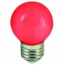 Led bulb E27 1W 230V red