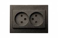 IKL16-109 E/J Flush mounting socket outlet, double, 16A