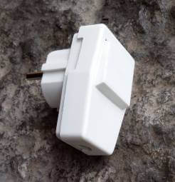 Plug with white switch 230V 50Hz 16A 